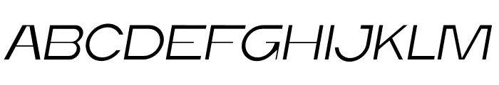ERF Neot Thin Italic Font UPPERCASE