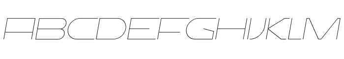 ERF Tars Thin Italic Font UPPERCASE