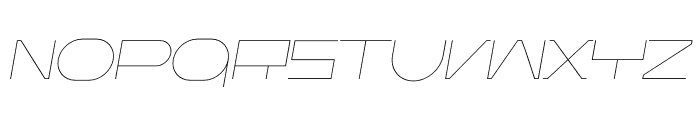 ERF Tars Thin Italic Font UPPERCASE