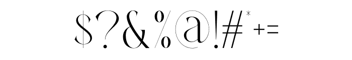 ERHJAN Font OTHER CHARS