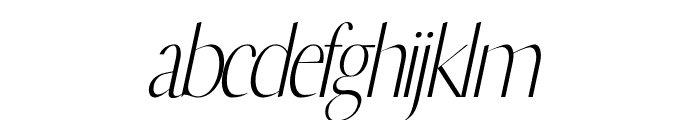 ERICKA Italic Font LOWERCASE