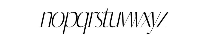 ERICKA Italic Font LOWERCASE