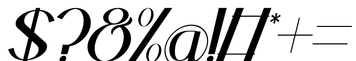 ERYTHA Italic Font OTHER CHARS