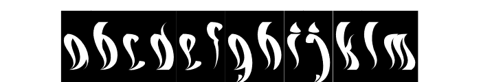 ETERNAL FLAME-Inverse Font LOWERCASE