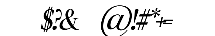 ETHIER Italic Font OTHER CHARS