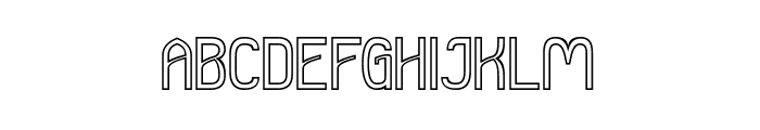 EUPHORIA-Hollow Font UPPERCASE