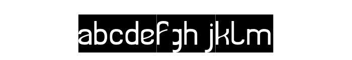 EUPHORIA-Inverse Font LOWERCASE