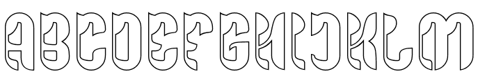 EXTRAVAGANZA-Hollow Font UPPERCASE