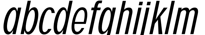 EXTRUDE-Italic Font LOWERCASE
