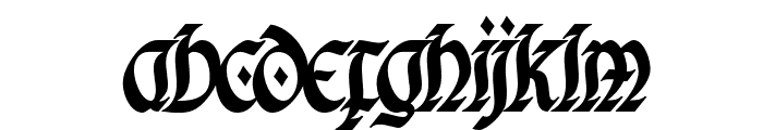 Eachtra-Italic Font LOWERCASE