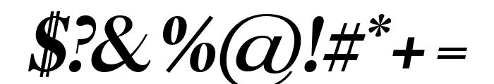 Eadita Bold Italic Font OTHER CHARS