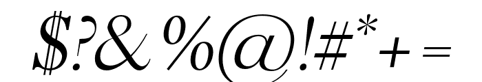 Eadita-Italic Font OTHER CHARS