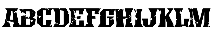 Eaglefly Rough Font UPPERCASE