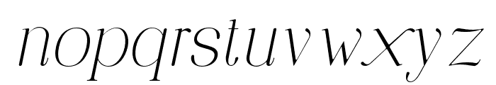 Earfline-Italic Font LOWERCASE