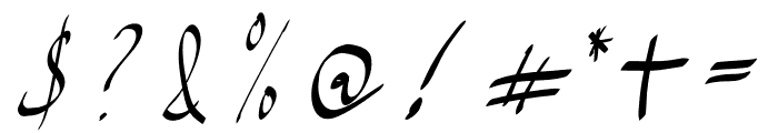 Earliest Signature Font OTHER CHARS