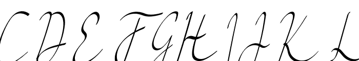 Earliest Signature Font UPPERCASE