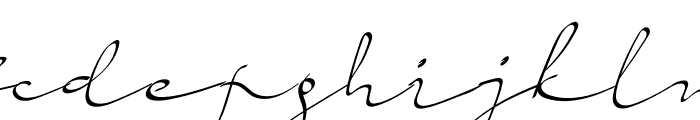 Earliest Signature Font LOWERCASE