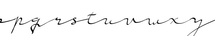 Earliest Signature Font LOWERCASE