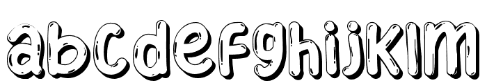 Early Extrude Font LOWERCASE