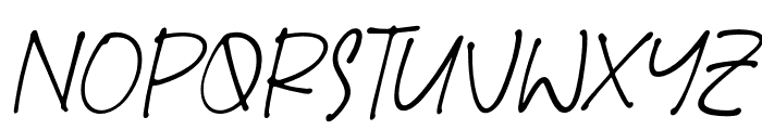 Earlybird Playful Italic Font UPPERCASE