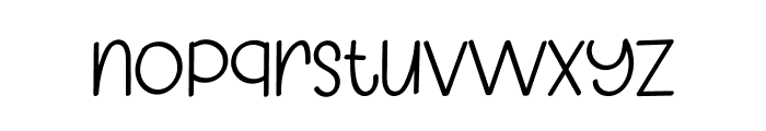 Earter Unicorn Font LOWERCASE