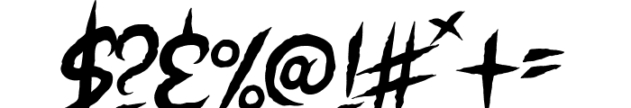 Earthen Parasite Font OTHER CHARS