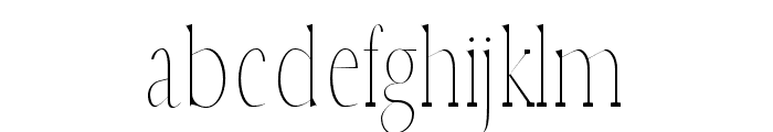 Earwyn-Thin Font LOWERCASE