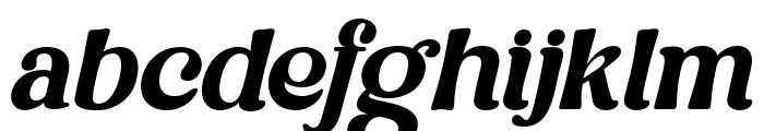 East Kind Light Italic Font LOWERCASE