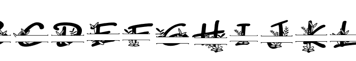East Sakura Monogram Font LOWERCASE