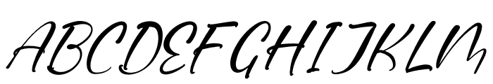 Eastabled Italic Font UPPERCASE