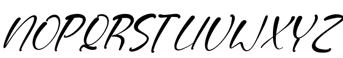Eastabled Italic Font UPPERCASE