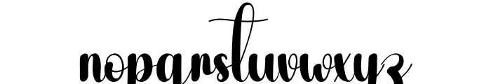 Easter Blue Font LOWERCASE