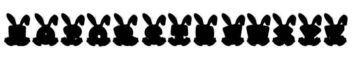Easter Bunny Green Font UPPERCASE