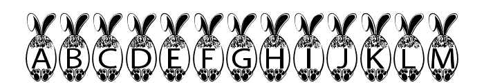 Easter Bunny Rose Font LOWERCASE
