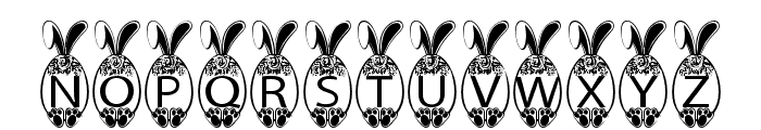Easter Bunny Rose Font LOWERCASE