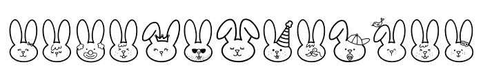 Easter Bunnys Font UPPERCASE