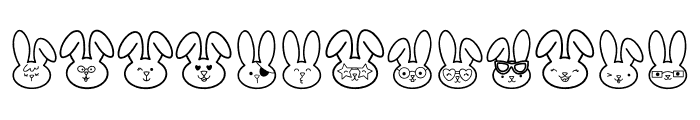 Easter Bunnys Font UPPERCASE