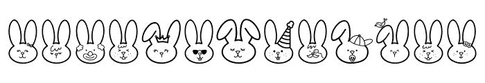 Easter Bunnys Font LOWERCASE