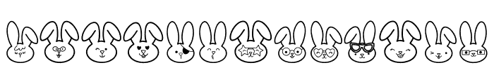 Easter Bunnys Font LOWERCASE