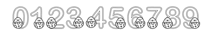 Easter Cute Egg Decorative Font OTHER CHARS