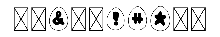 Easter Dingbats Font OTHER CHARS