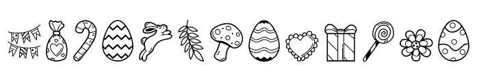 Easter Doodle Font LOWERCASE