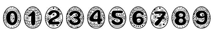 Easter Egg Black Font OTHER CHARS
