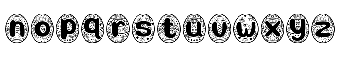 Easter Egg Black Font LOWERCASE