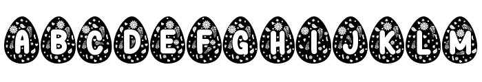 Easter Egg Decorative Regular Font UPPERCASE