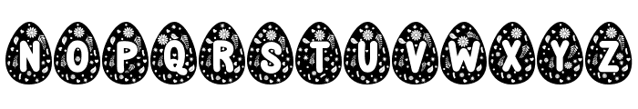 Easter Egg Decorative Regular Font LOWERCASE