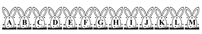 Easter Garden Font UPPERCASE