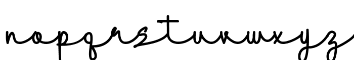 Easter Monday Script Font LOWERCASE