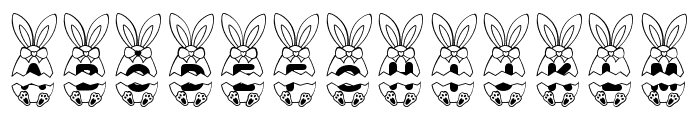 Easter Rabbit Egg Regular Font LOWERCASE