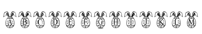 EasterBunnyMonogram Font LOWERCASE